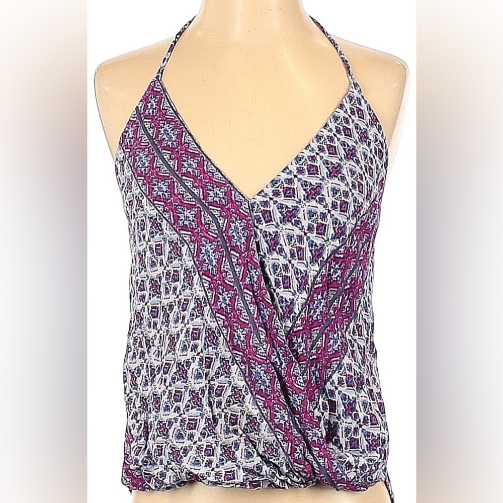 EN CRÈME Purple Floral Top
